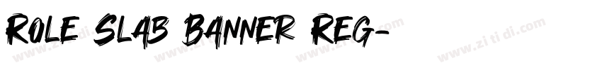 Role Slab Banner Reg字体转换